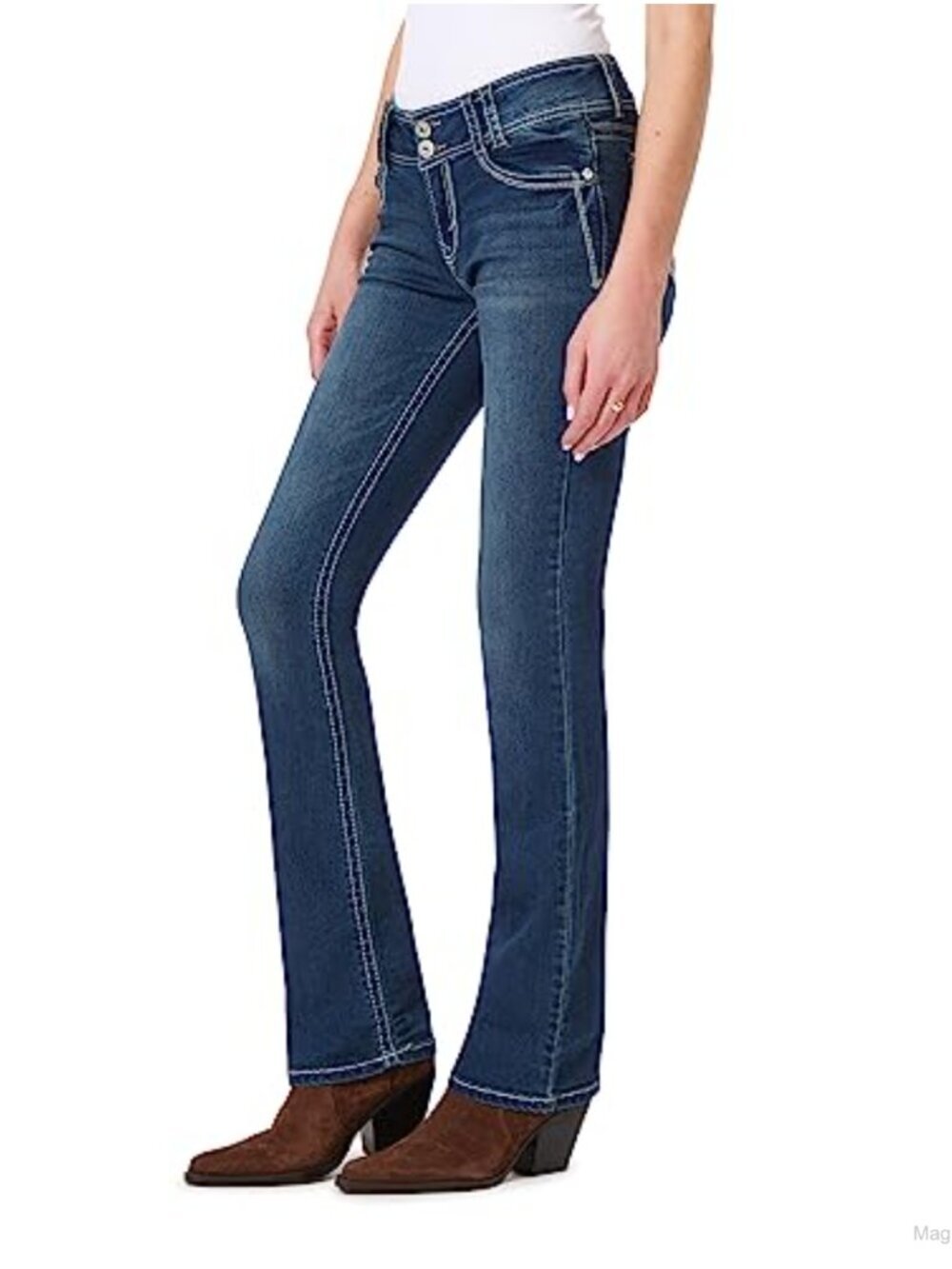 Curvy Bootcut Jeans Women Insta Stretch Mid Rise Sizes 0-24